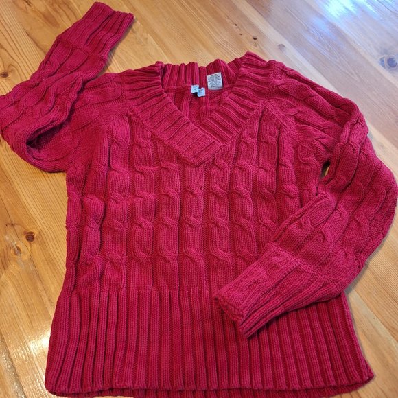 VENUS Sweaters - Venus red vintage sweater